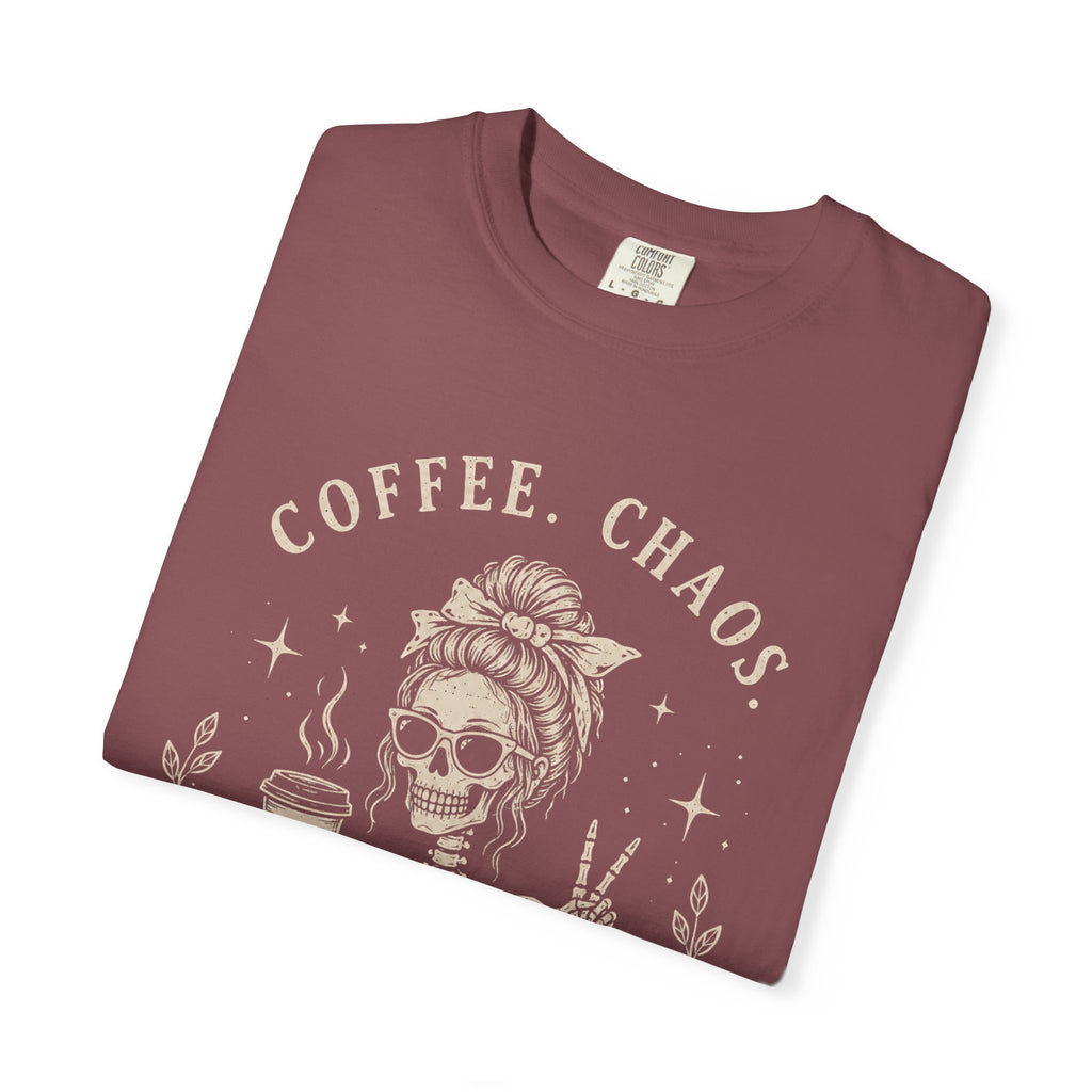 Coffee Chaos Skeleton T-Shirt