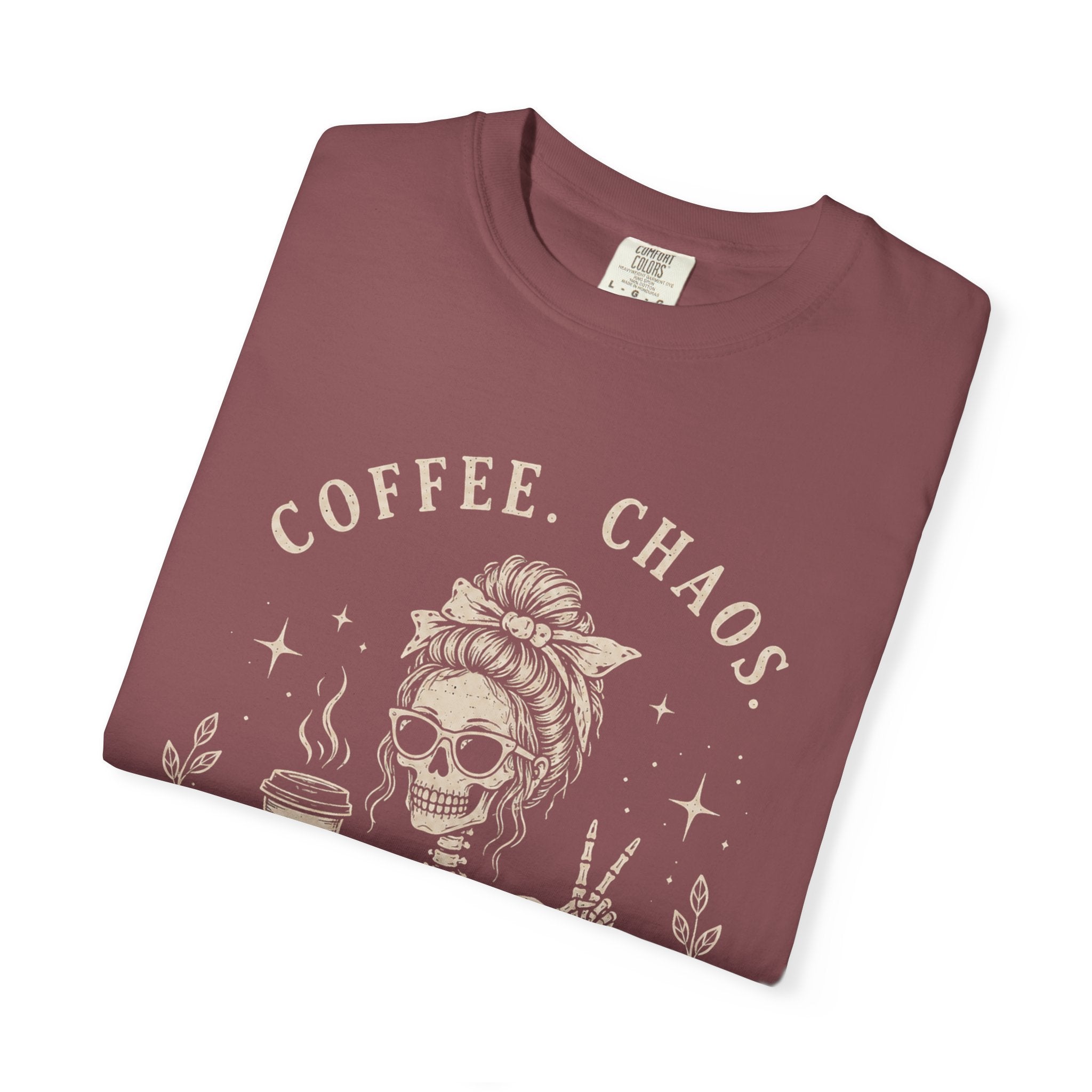 Coffee Chaos Skeleton T-Shirt