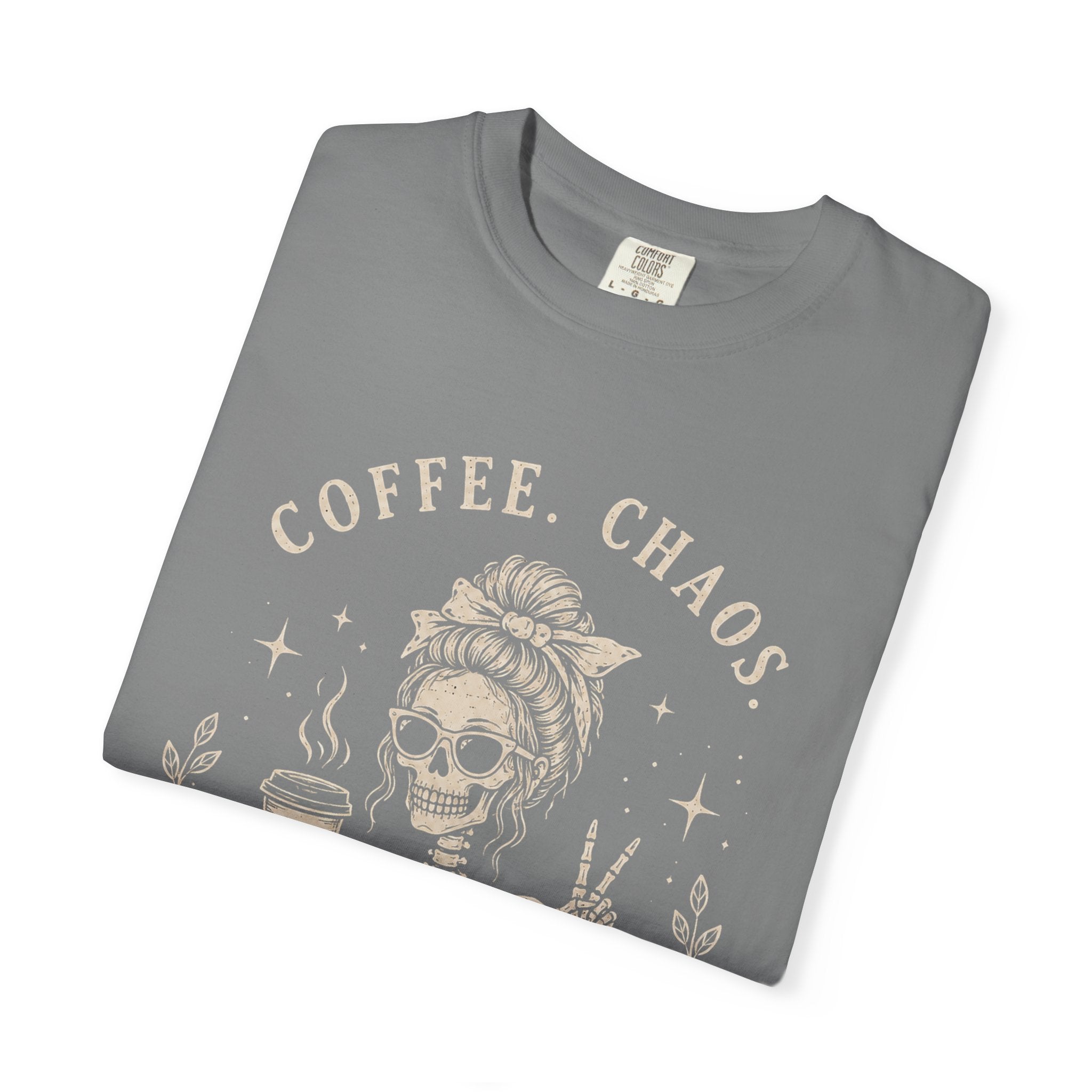 Coffee Chaos Skeleton T-Shirt