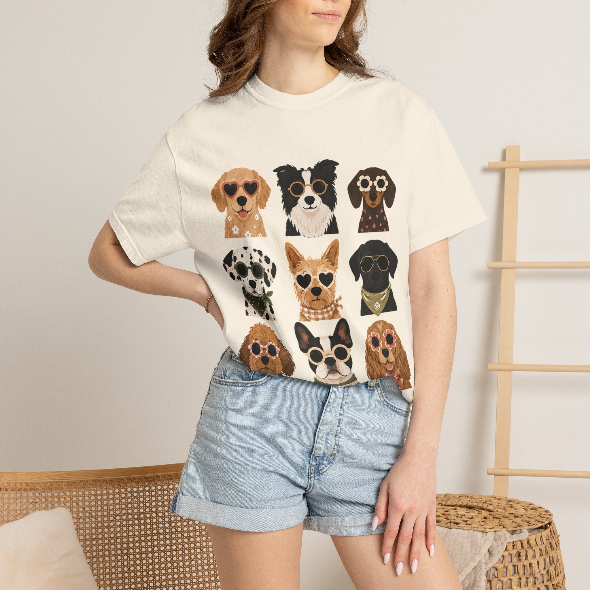 Playful Dog Faces T-Shirt