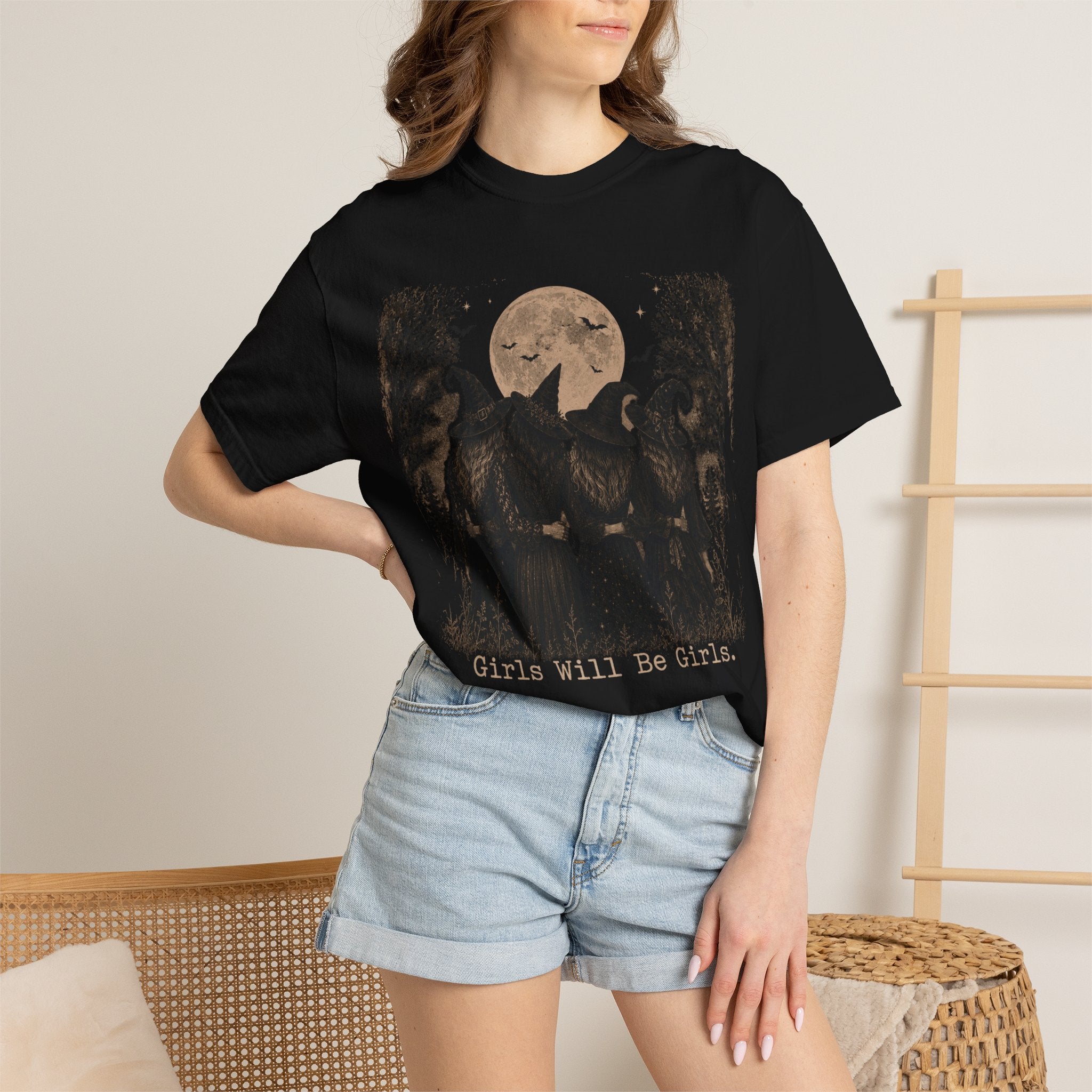 Witchy Raven Sisters Girls Will Be Girls T-Shirt