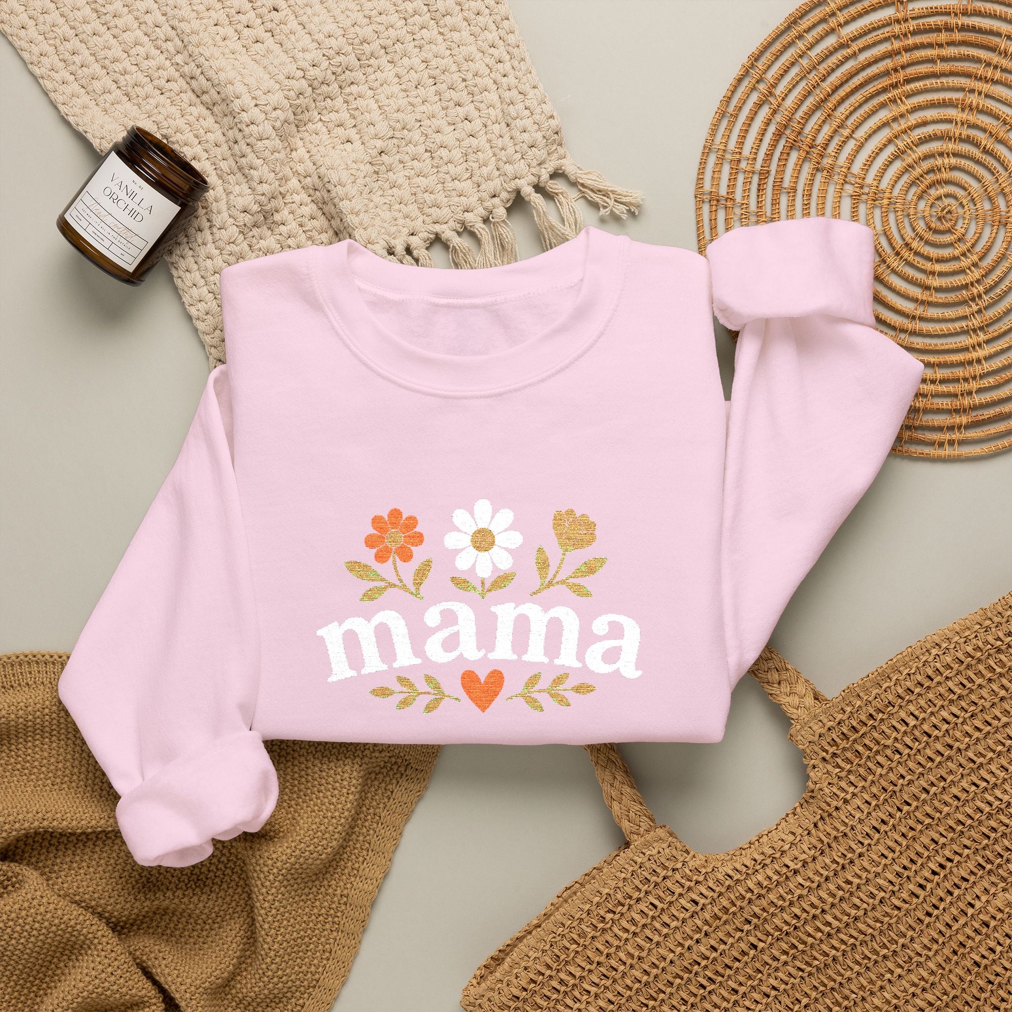 Mama Floral Crewneck Sweatshirt