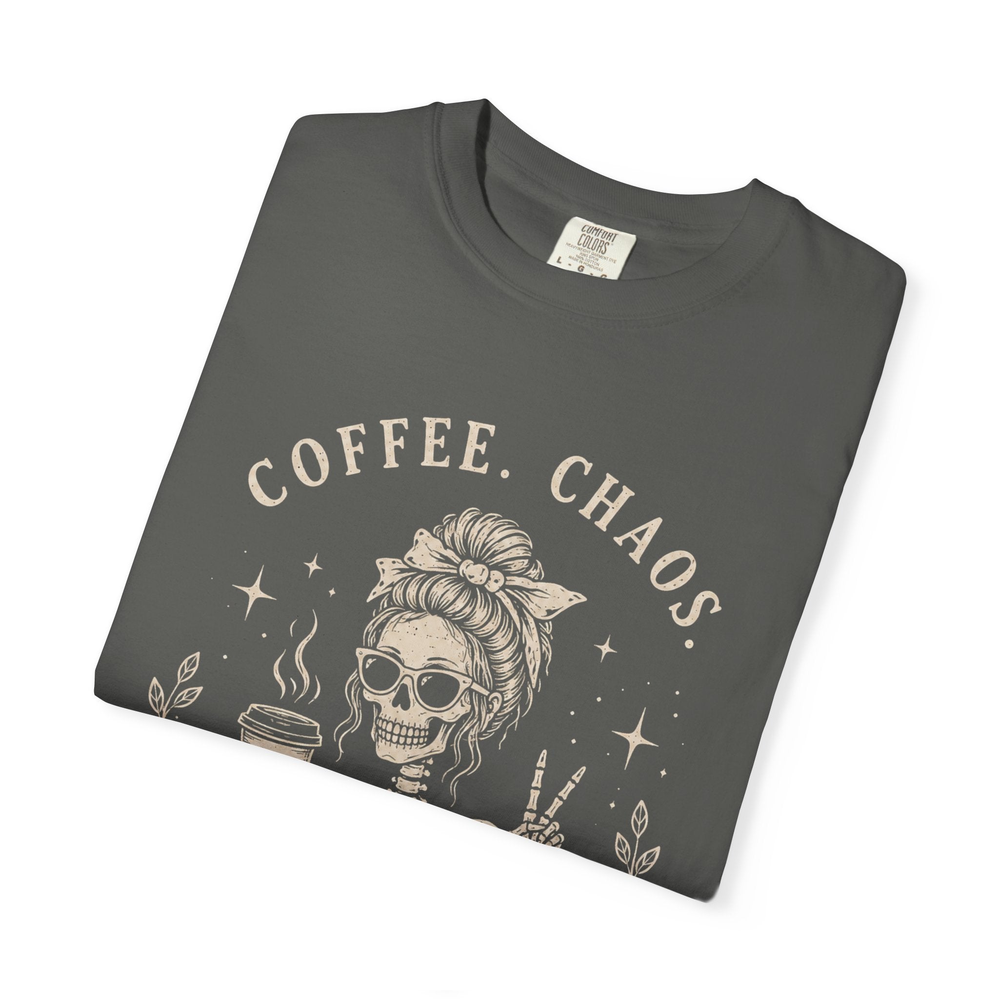Coffee Chaos Skeleton T-Shirt