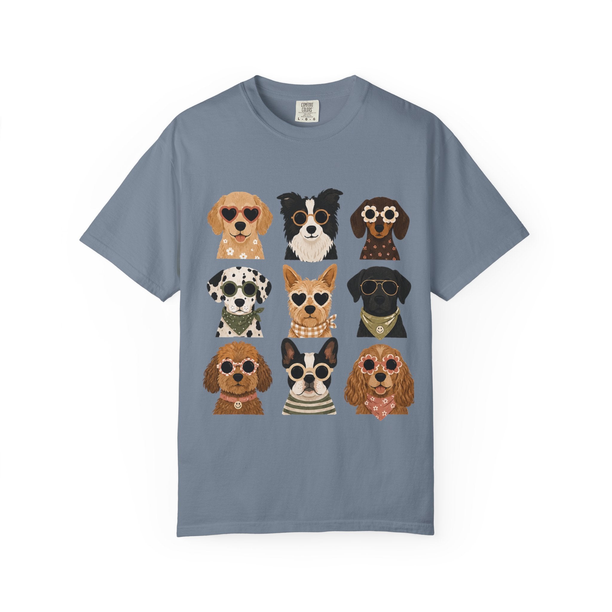 Playful Dog Faces T-Shirt