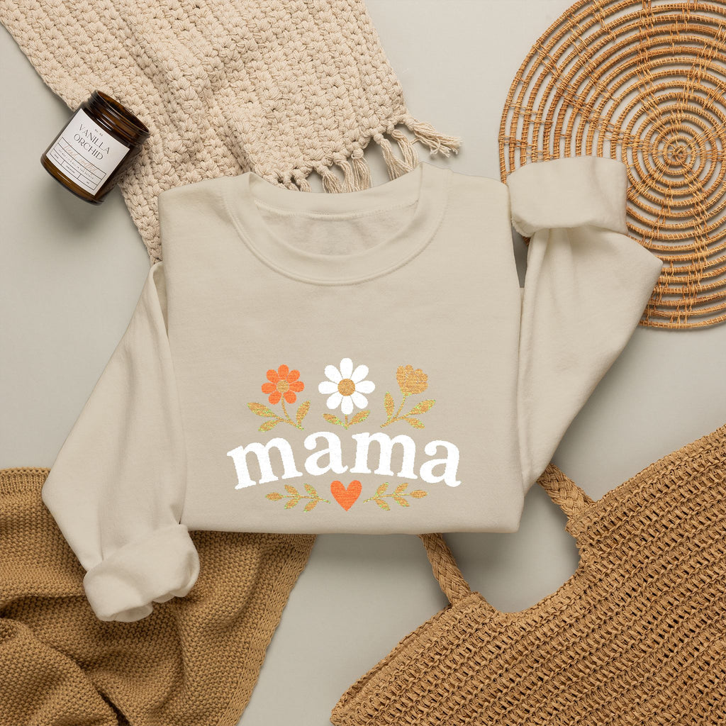Mama Floral Crewneck Sweatshirt