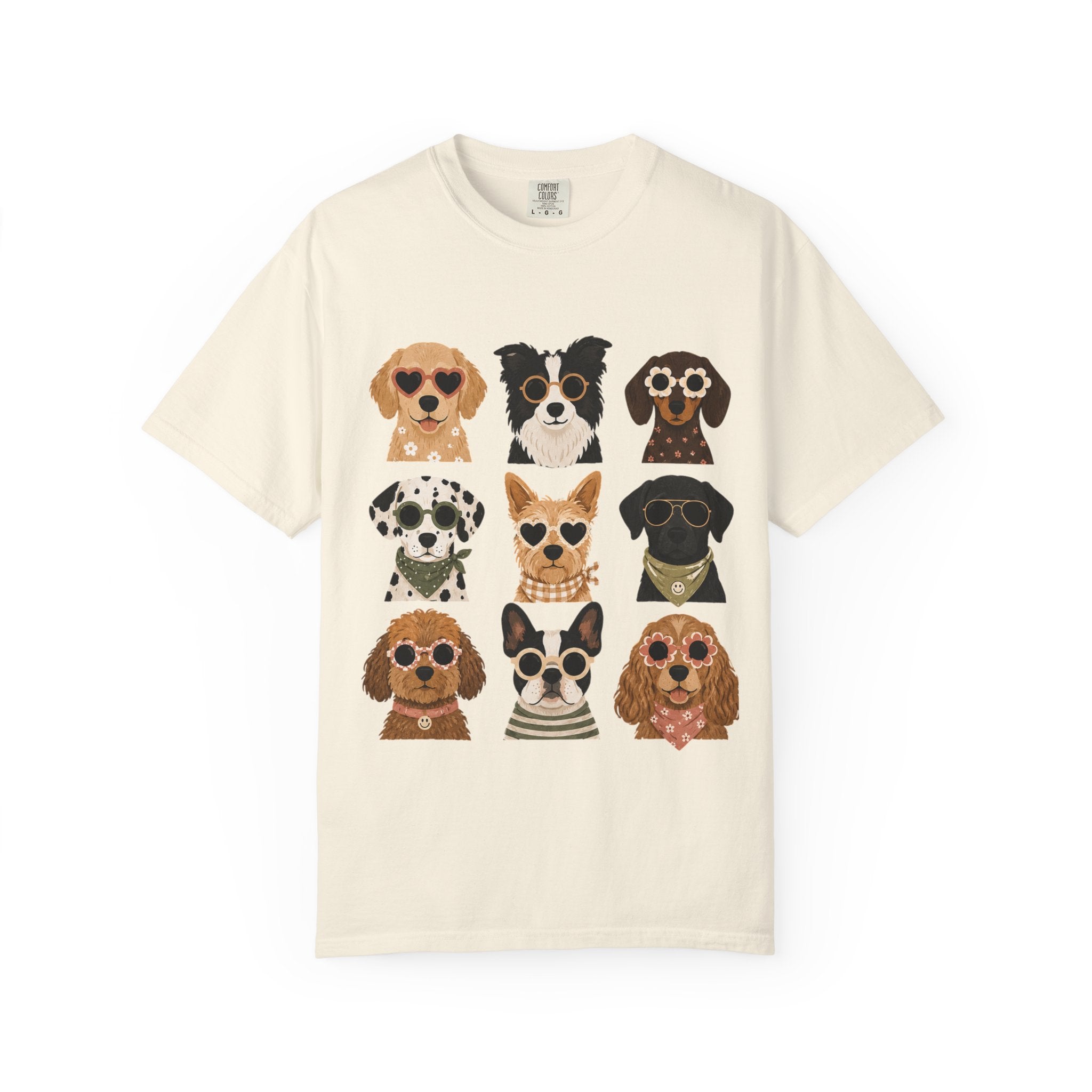 Playful Dog Faces T-Shirt