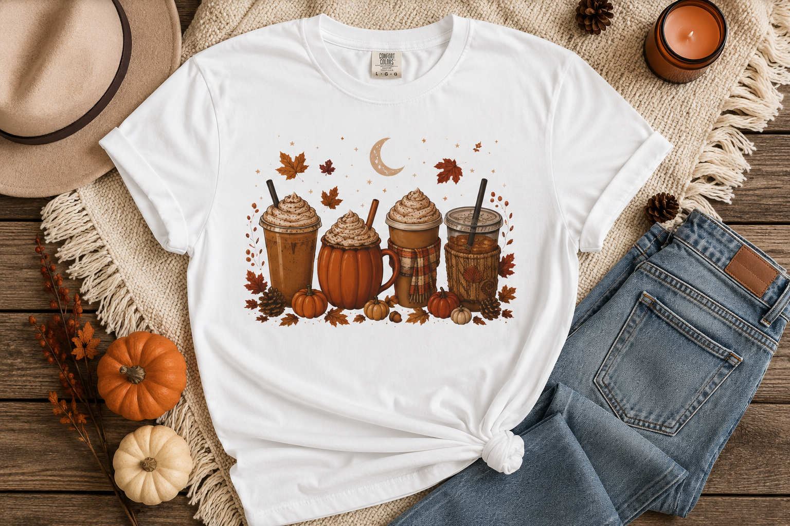 Pumpkin Spice Drinks T-shirt