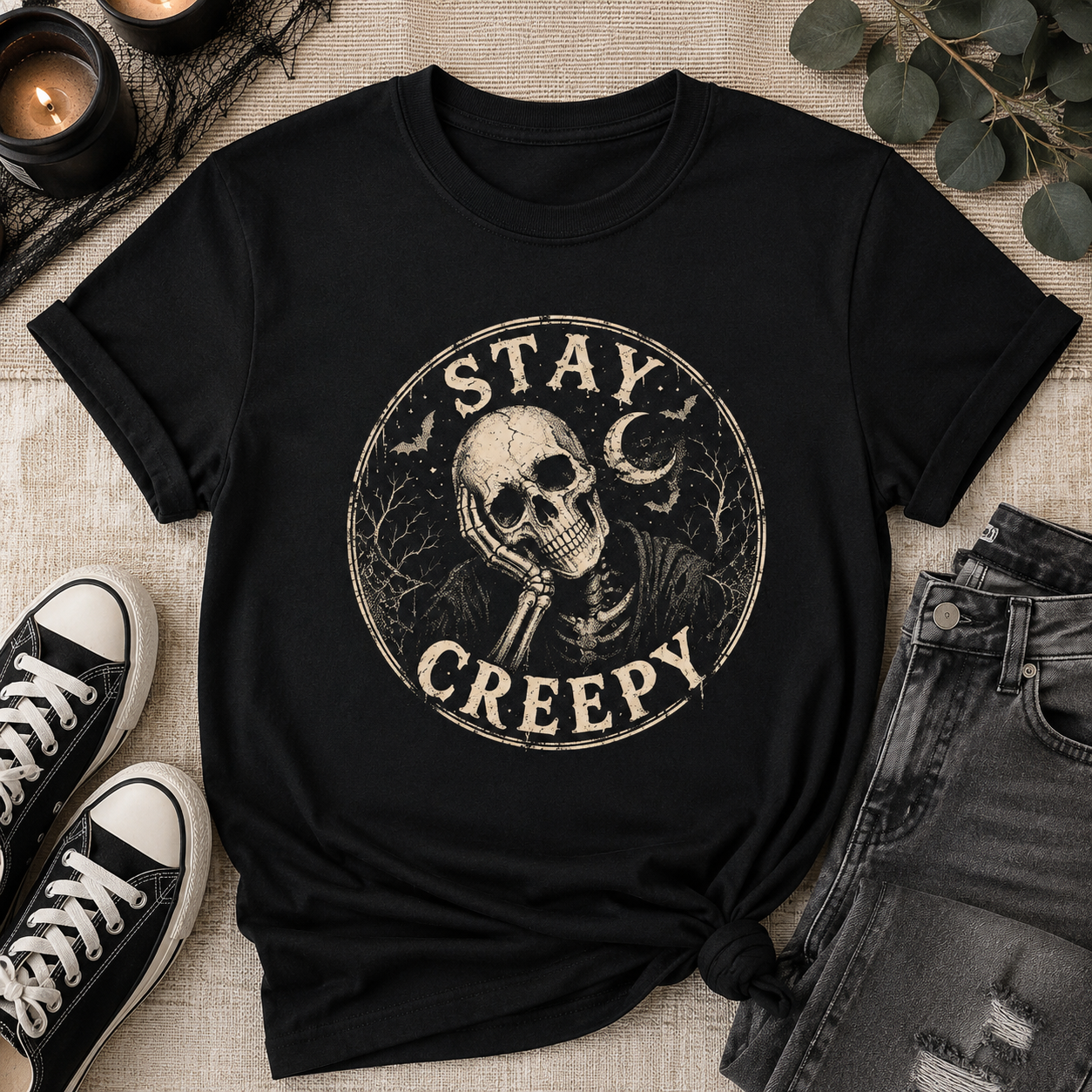 Stay Creepy Skull T-Shirt