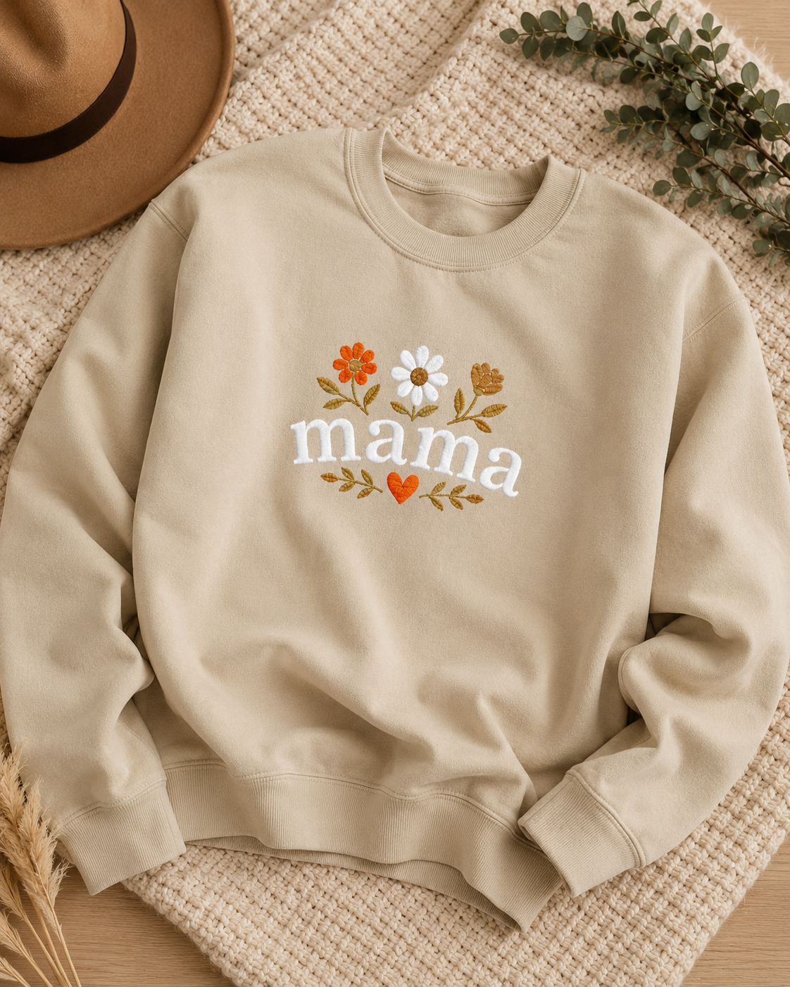 Mama Floral Crewneck Sweatshirt
