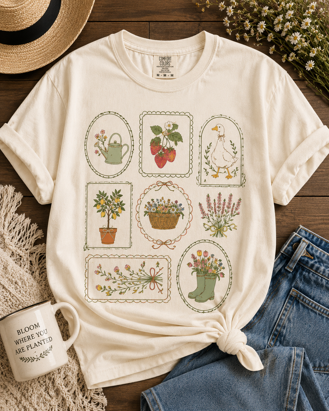 Botanical Patchwork T-Shirt