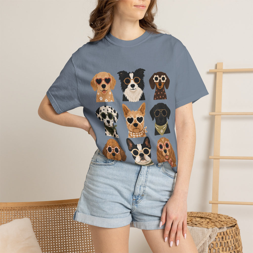 Playful Dog Faces T-Shirt