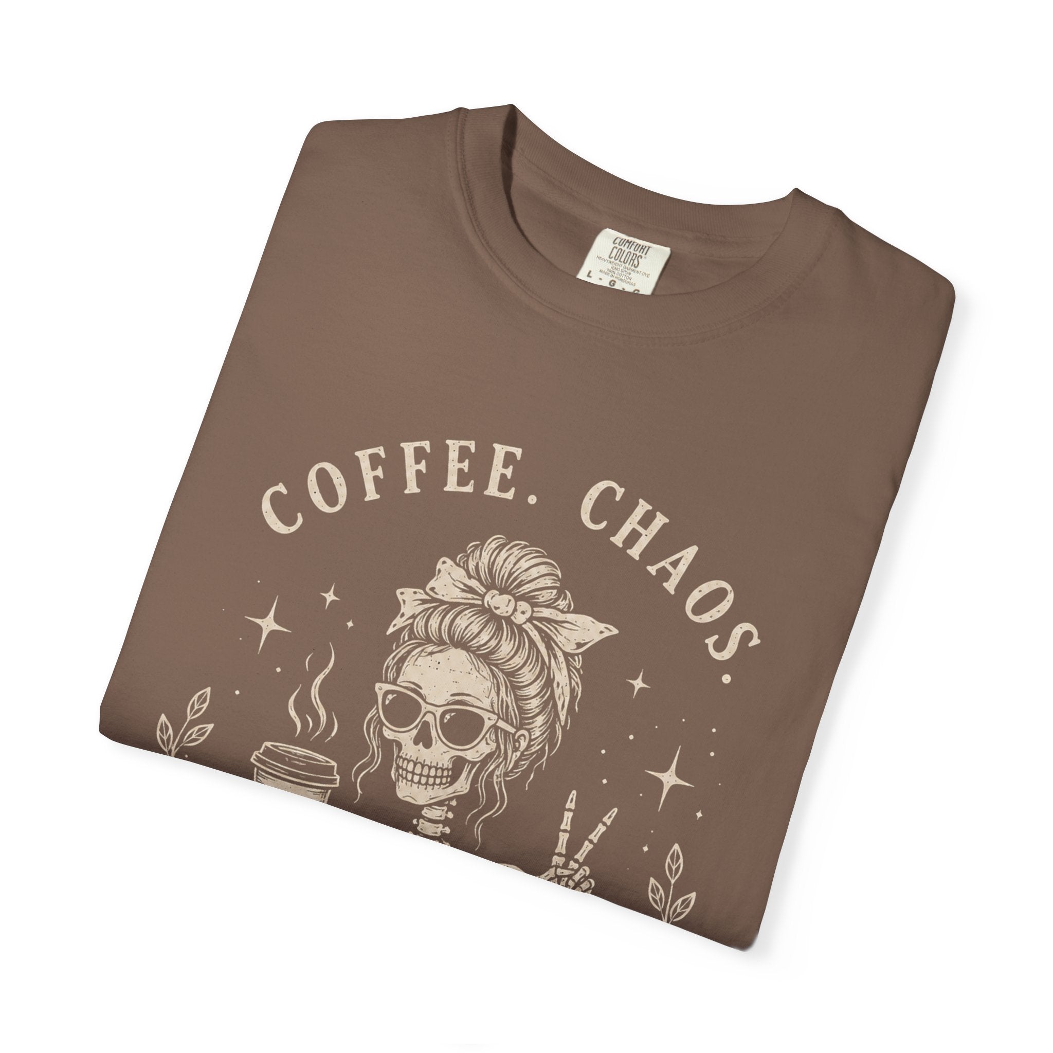 Coffee Chaos Skeleton T-Shirt